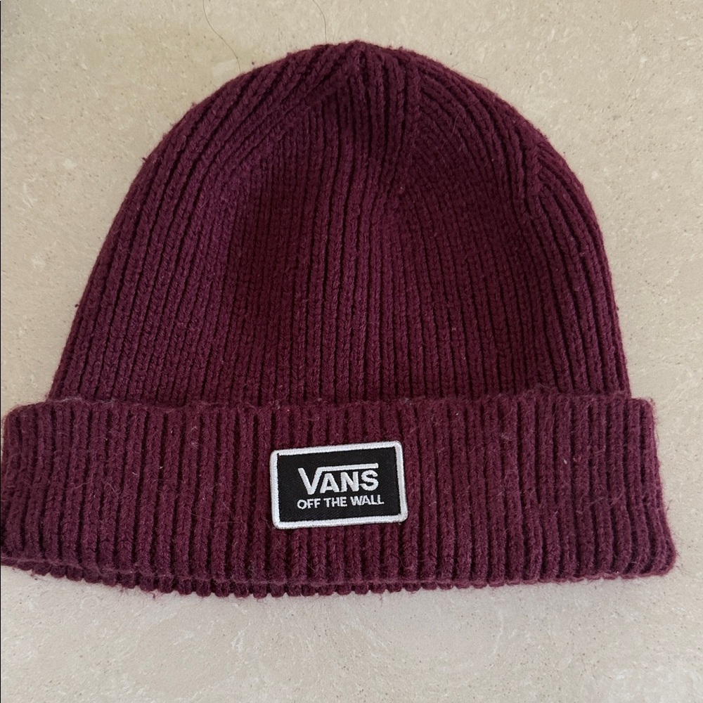 Vans Maroon Knit Beanie